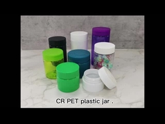 Tarro de malezas de plástico PET resistente a los niños