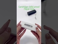 Cartucho de vaporizador personalizado Embalaje de caja de papel a prueba de niños