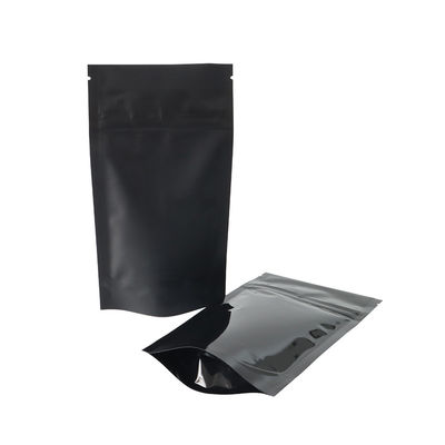 Los pequeños bolsos negros de la mala hierba 1/4oz para el Ziplock del CR de las flores del cáñamo se levantan la bolsa