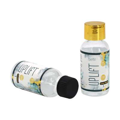 Botella de vidrio Boston para cuidado de la piel con aceite de lujo al por mayor de 30 ml con tapa de rosca