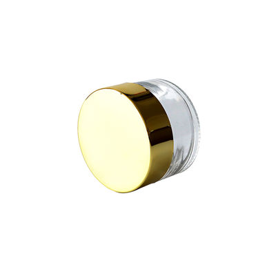 tarro de cristal de la mala hierba del claro 1oz con la prueba a prueba de niños del olor de la tapa del oro