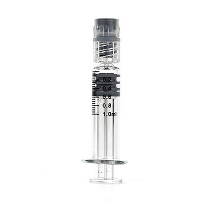La fábrica 1ml Luer de China cierra las jeringuillas de cristal con la aguja embotada