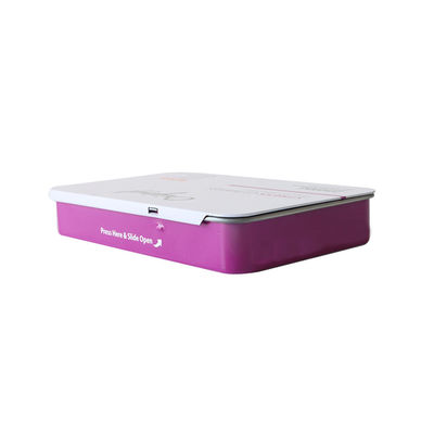 Diapositiva resistente Tin Box de la caja metálica del cigarrillo de Preroll de las latas del niño reutilizable