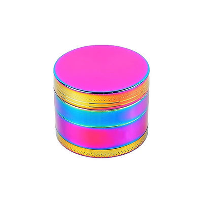 4 capas del arco iris del metal de la aleación de Herb Tobacco Grinder Portable Zinc