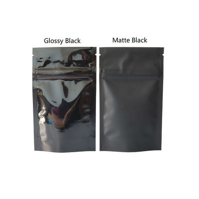Mala hierba negra de Mylar que empaqueta la prueba de encargo Ziplock del olor del bolso de la mala hierba