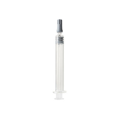 Jeringuilla de la cerradura del vidrio 3ml Luer del resbalón de Luer reutilizable para el aceite puro
