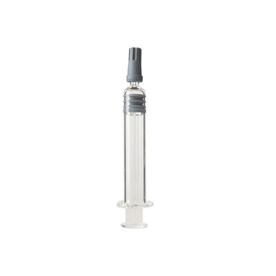 Jeringuilla de cristal 2.25ml de la cerradura estéril reutilizable de Luer para el aceite del cáñamo CBD