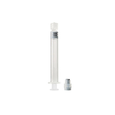 Jeringuilla de cristal médica de la jeringuilla 3ml de la cerradura de Prefillable Luer del grado para el aceite del cáñamo CBD
