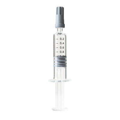 El aceite de CBD concentra la jeringuilla de cristal del resbalón de Luer de la jeringuilla de la cerradura de Luer