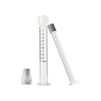 Jeringuilla de cristal médica de la jeringuilla 3ml de la cerradura de Prefillable Luer del grado para el aceite del cáñamo CBD