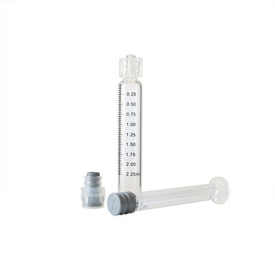 jeringuilla de la cerradura de Luer del aceite del cáñamo 2.25ml con la prueba del escape del casquillo