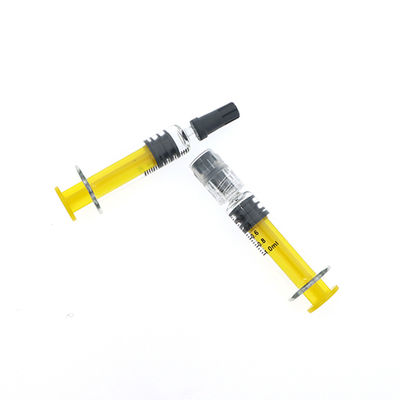 Jeringuillas coloreadas del concentrado del cáñamo CBD de las jeringuillas 1ml de la cerradura de Luer del émbolo