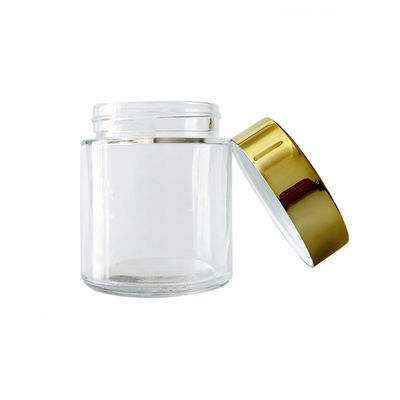 Jarrón de hierba de vidrio de primera calidad con diseño de lado recto-CR certificado Jarrón a prueba de niños 1oz 2oz 3oz 4oz 5oz