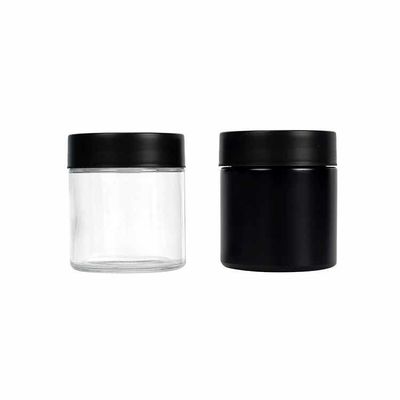 Jarrón de hierba de vidrio de primera calidad con diseño de lado recto-CR certificado Jarrón a prueba de niños 1oz 2oz 3oz 4oz 5oz