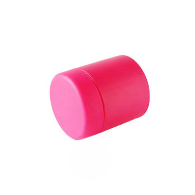 Cúpula de boca ancha de vidrio rosa Jarrón de ocho flores con tapa a prueba de niños
