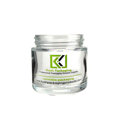 Alise el tarro de cristal de la flor de 3,5 gramos alrededor de la muestra formada disponible