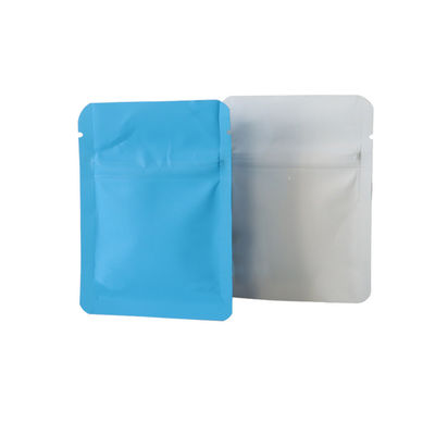Bolsa de venta al por mayor Blule Blanco Negro Resistente a los niños Ziplock Mylar Weed Bags Embalaje a prueba de niños