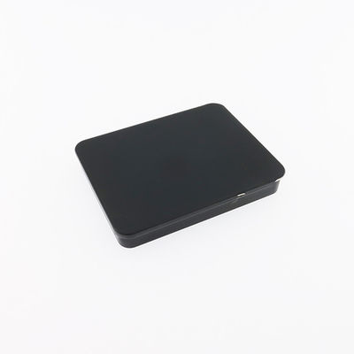 La caja negra 5pcs del tenedor común del metal pre rueda el cáñamo Tin Box rectangular