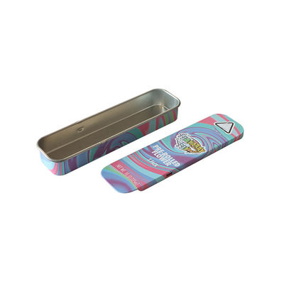 Pequeño niño de desplazamiento Tin Box For Infused Tablets resistente Prerolls y cartucho