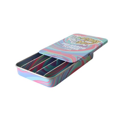El embalaje con varios compartimentos pre rueda las latas de Tin Box Metal Child Resistant