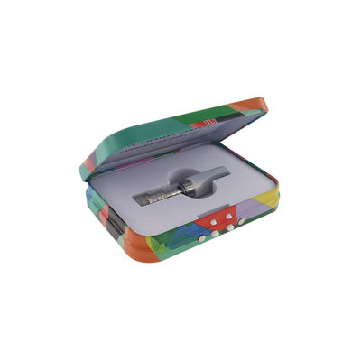 Cartucho con bisagras resistente de la tapa del niño que empaqueta a Tin Recyclable Metal Joint Box