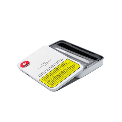Diapositiva de encargo Tin Box del cigarrillo de Preroll del paquete de la mala hierba de la caja metálica portátil