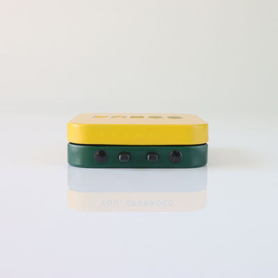 Modificado para requisitos particulares imprimiendo la lata de la menta de Tin Box Child Resistant Hinged del cuadrado 50 x 50 x 15 milímetros