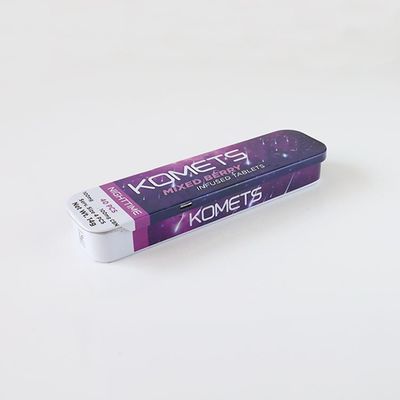 La caja de Mini Metal Child Resistant Tin para THC infundió el empaquetado del cáñamo de las tabletas