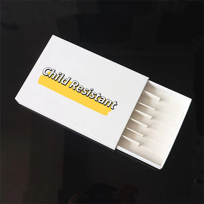 Caja rectangular de papel de cigarrillo de Prerolls con la superficie lisa