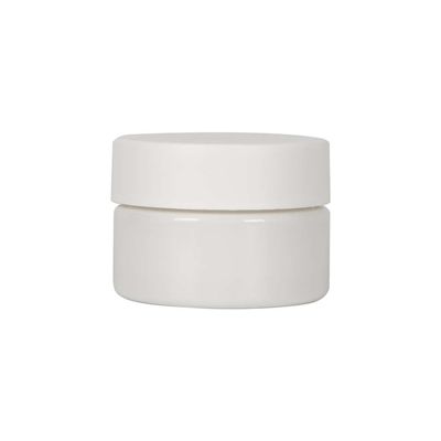 Final plástico resistente del cuello del tarro 53-400 de la mala hierba 2Oz del niño blanco negro