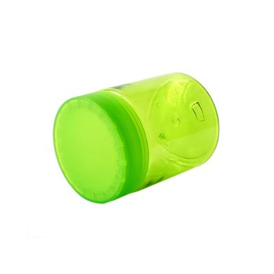 Tarro resistente del cáñamo 4oz del tarro del niño plástico verde transparente del ANIMAL DOMÉSTICO para la flor de 5g 6g