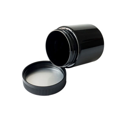 tarro plástico azul de la mala hierba de los tarros 6oz del niño de 2oz 3oz 4oz 5oz de la prueba plástica resistente del niño con la tapa