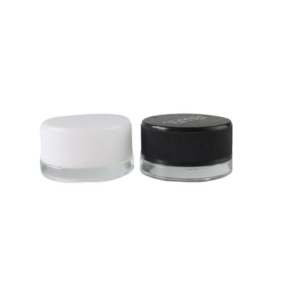 cáñamo de cristal del tarro del concentrado 9ml que empaqueta a Mini Clear Child Resistant Jar