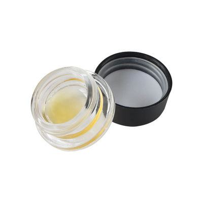 cáñamo de cristal del tarro del concentrado 9ml que empaqueta a Mini Clear Child Resistant Jar