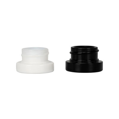 Tarro de cristal 5ml del concentrado negro blanco natural para el fragmento de la resina de la cera del cáñamo