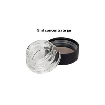 Tarro de cristal del concentrado de encargo del color 9ml 5ml con la tapa resistente del tornillo del niño