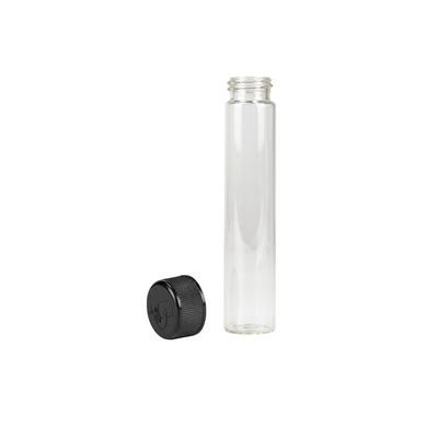 Tubos de vidrio transparente de 120 mm de longitud tapa de plástico resistente a los niños