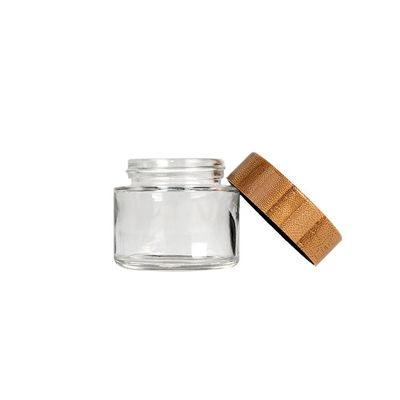 Tarros de cristal de la tapa del cáñamo de la flor del tarro de la prueba de madera de bambú del niño
