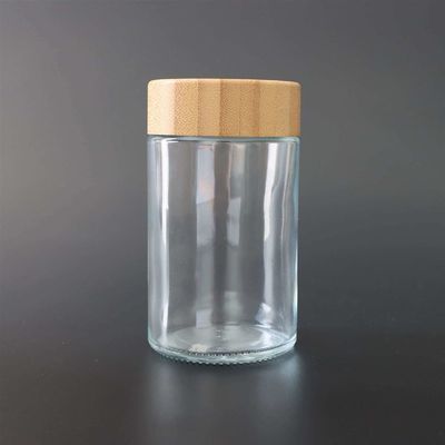 tarro de cristal a prueba de niños del almacenamiento 6oz para el vidrio de empaquetado de la mala hierba de la flor del cáñamo