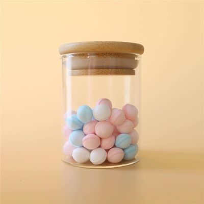 tapa de bambú de Herb And Spice Containers With de los tallarines de la comida del vidrio de Borosilicate 1-18oz