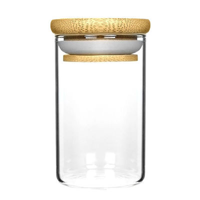 Botella de vidrio borosilicato resistente a altas temperaturas Jar de vidrio para almacenamiento
