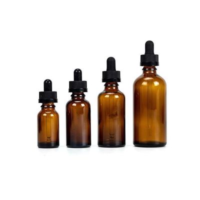 botellas del dropper del tinte del cristal de botellas de aceite de 5ml 10ml CRC THC