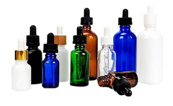 Botella de goteo personalizada para aceite esencial 15ml 30ml 50ml Botella de vidrio de suero a prueba de niños