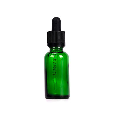 top resistente del niño de 30ml 1oz Amber Glass Dropper Bottle With para el aceite de cáñamo