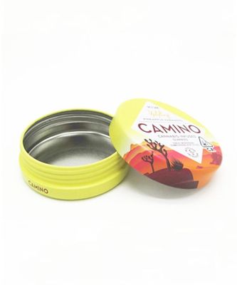 Empaquetado gomoso resistente de los productos de Tin Boxes With Lids CBD de la ronda del niño