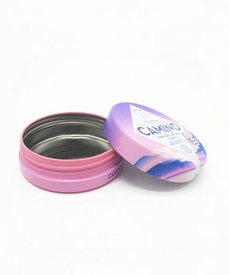 Empaquetado gomoso resistente de los productos de Tin Boxes With Lids CBD de la ronda del niño