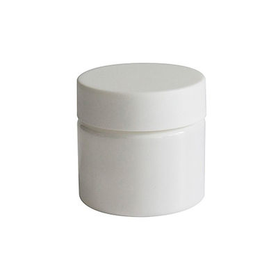 niño plástico del tarro de la mala hierba del ANIMAL DOMÉSTICO blanco opaco 3oz resistente
