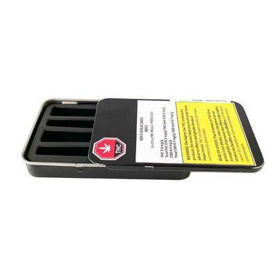 Diapositiva de encargo Tin Box del cigarrillo de Preroll del paquete de la mala hierba de la caja metálica portátil