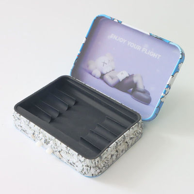 Niño mate o brillante Tin Box resistente con el parte movible del silicio para 5pcs Preroll