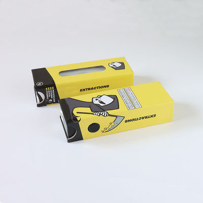 Caja para cartuchos de vapeo con botón de seguridad para niños Caja de papel de cajón con ventana para cartucho 510